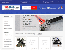 Tablet Screenshot of firesteel.com